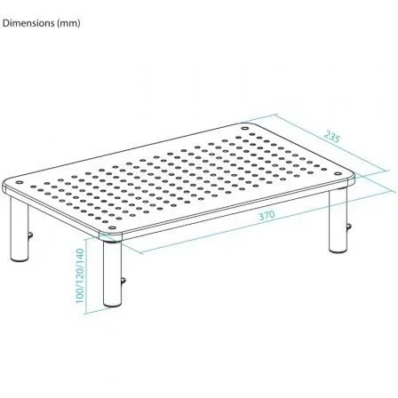TooQ TQMR081 Soporte Elevador Multiusos para Monitor/Portátil Negro hasta 20kg TooQ TQMR081 Soporte Elevador Multiusos para Monitor/Portátil Negro hasta 20kg